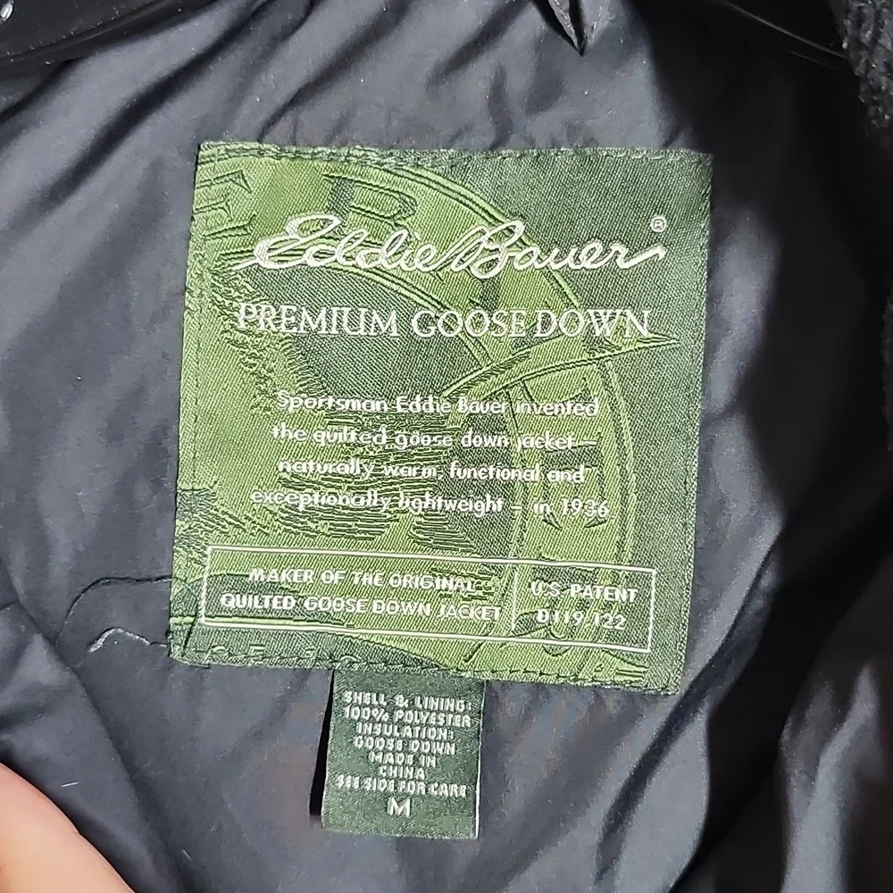 Eddie Bauer Women's Black Goose Down Puffer Vest Womens Medium - Picture 2 of 4